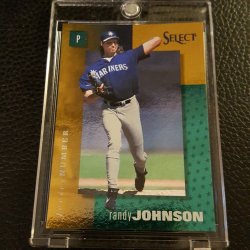 1998  Select Jersey Numbers Quasar 1 Prototype Randy Johnson