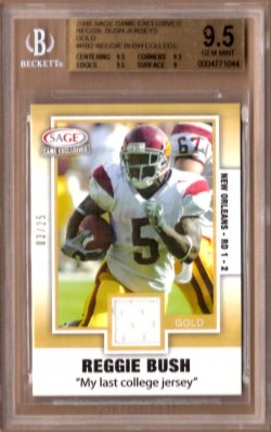 20 Sage Game Exclusives Reggie Bush Jersey Gold