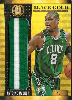 2014-15 Panini Gold Standard Black Gold Threads Prime Antoine Walker #ed 4/7