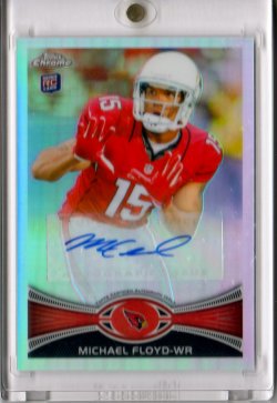 2012 Topps Chrome Michael Floyd Variation Auto