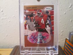1999 Sage  Champ Bailey Rookie Auto