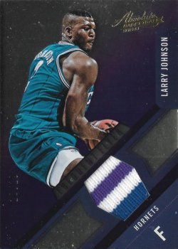 2012-13  Absolute Memorabilia Frequent Flyer Jerseys Prime Larry Johnson #ed 10/10