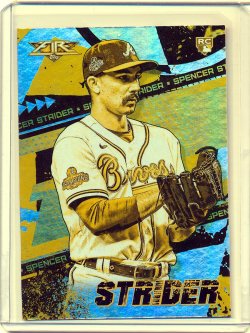    Spencer Strider 2022 Topps Fire Gold Minted RC