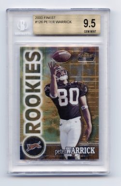 2000 Finest #126 Peter Warrick RC/2400 BGS 9.5 (POP 24)