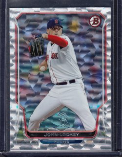 2014 Bowman  John Lackey Silver Ice Refractor