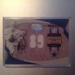 2001 Leaf Certified Materials Troy Aikman Fabric of the Game 