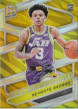 2023-24 Panini Spectra Spectracular Debut Gold Keyonte George #ed 10/10