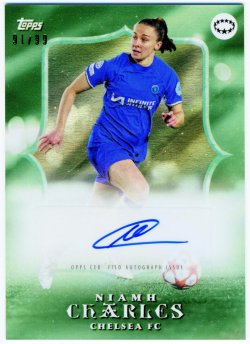 2024 Topps Aitana Bonmati Curated Estrellas Autographs Green Niamh Charles