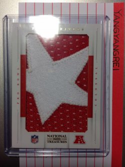 2016 PANINI NATIONAL TREASURES COLOSSAL PRO BOWL ELI MANNING NY GIANTS  PATCH 4/5