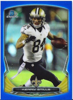 2014 Bowman Chrome Blue Refractor Kenny Stills