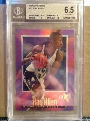 1996-1997 Skybox EX-2000 Ray Allen #37