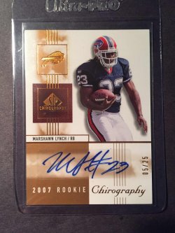2007 Upper Deck SP Chirography #106 Marshawn Lynch "Rookie Auto." (05/25)