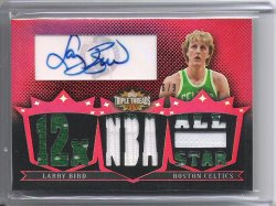 2007 Topps Triple Threads Larry Bird Relic Patch Auto