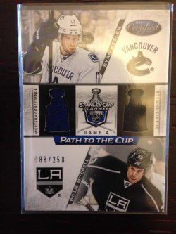 2012 Panini Certified Kesler & Mitchell materials PCQF4