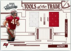 2005  Absolute Memorabilia Tools of the Trade Material Double Red Mike Alstott