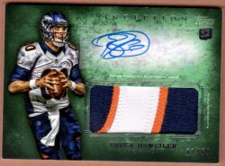 2012 Topps Inception Brock Osweiler Green Patch Auto