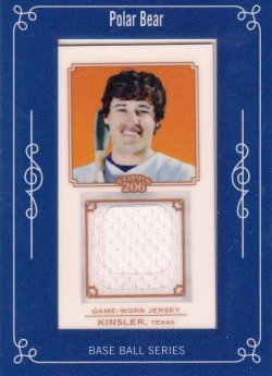 2010 Topps 206 Mini Framed Relics Polar Bear Ian Kinsler