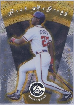 1998  Pinnacle Totally Certified Platinum Gold Fred McGriff front