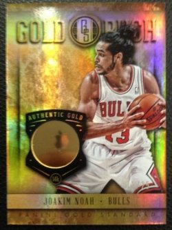 2013 Panini Gold Standard Joakim Noah Gold Rush 14k Gold 12/25