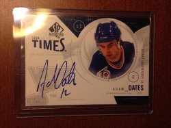 Upper Deck sp authentic Adam Oates sign of the times st-ao