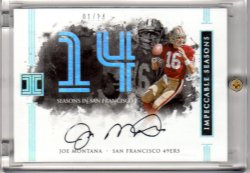 2016 Panini Impeccable Joe Montana