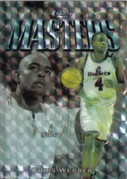 1997-98 Topps Finest Embossed Refractors Chris Webber Silver #ed 15/263