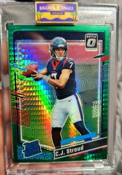 2023 Donruss Optic C.J. Stroud Rated Rookie Green Hyper Parallel