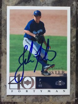 2003 Upper Deck 40-Man John Foster TTM-MIL