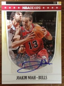 2011 Panini NBA Hoops Joakim Noah Base SP Auto