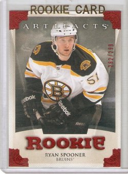 2013 Upper Deck Artifacts Ryan Spooner Ruby rookie