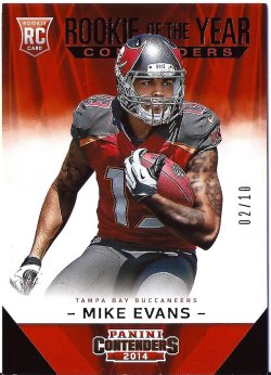 2014 Panini Contenders Rookie of the Year Black Mike Evans
