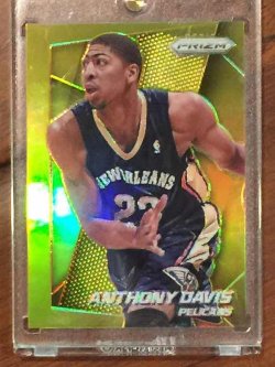 2014 Panini Prizm  Anthony Davis Gold 