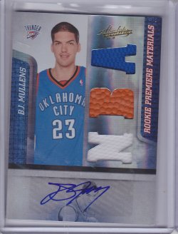 2009-10 Panini Absolute Memorabilia BJ Mullens Rookie Premiere Materials