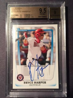2011 Bowman Baseball #BP1 Bryce Harper "Bowman Prospects Auto."
