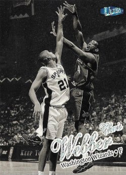 1997-98  Ultra Platinum Medallion Chris Webber #ed 40/100