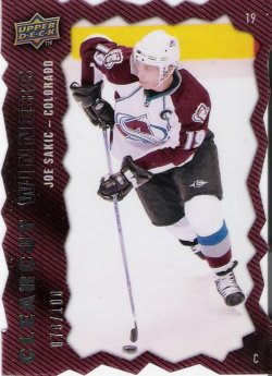 2008-2009 Upper Deck  Joe Sakic Clearcut Winners