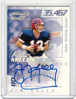 2001 Leaf All-Millennium Marks Jim Kelly