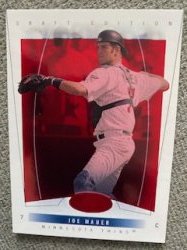 2004 Fleer red hot prospects draft edition joe mauer