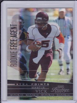    Marcus Vick 2006 Playoff Prestige Xtra Points Black RC /25