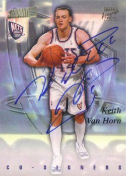 1997-98 Topps Stadium Club Co-Signers Chris Webber / Keith Van Horn Front