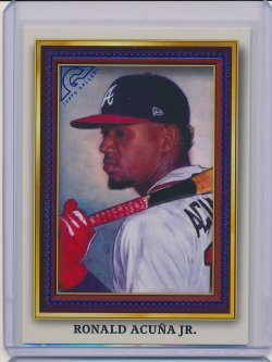    Ronald Acuna 2022 Topps Gallery Portrait Gallery Blue /99