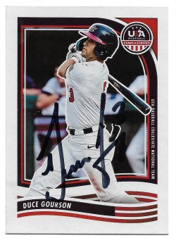 2024 Panini USA TTM Duce Gourson 10/7/25