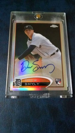 2012 Topps chrome drew Smyly refractor auto