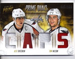2013-2014 Panini Prime Dual Jerseys Alex Ovechkin Tom Wilson