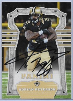 2017 Panini Football Adrian Peterson Base with IP Autograph
