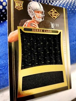 2014 Panini Limited Derek Carr Rookie Jumbo Jersey