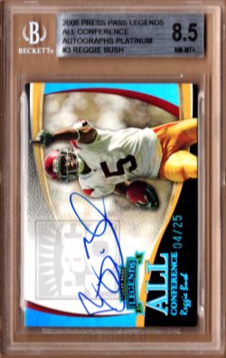 2006 Press Pass Legends Reggie Bush All Conference Platinum Auto
