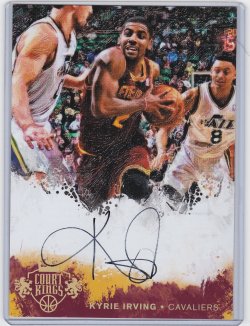 2014-15  Panini Court Kings Kyrie Irving 5x7 Box Topper Auto