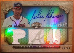 2013 Topps Triple Threads Future Phenoms Julio Teheran 