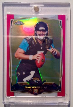 2014  Chrome Blake Bortles ROOKIE PINK Refractor   351/399